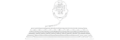 podcast mic and keyboard logo